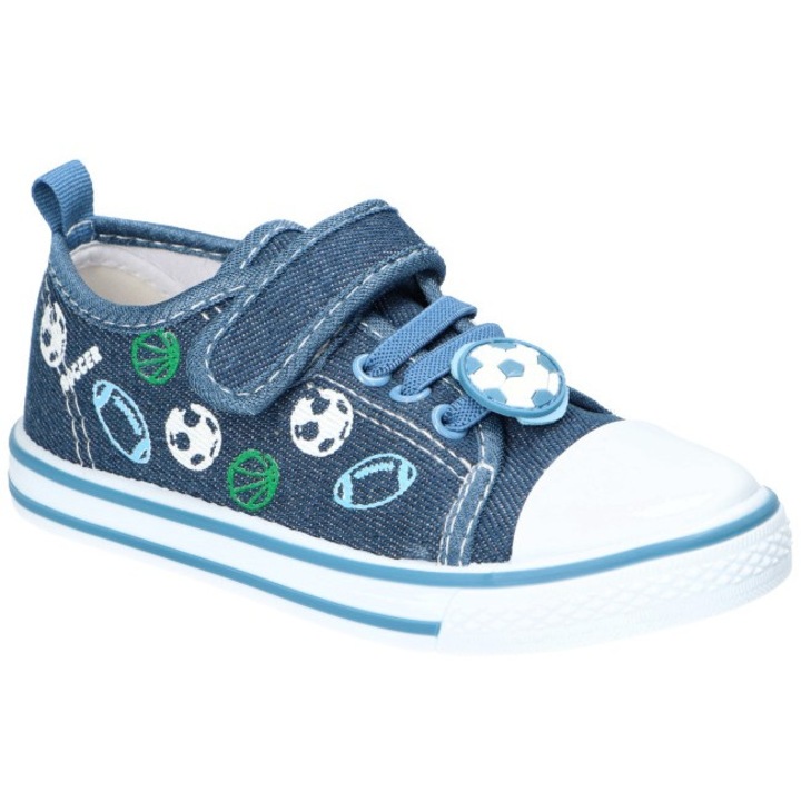 Детски маратонки, American Club, Ten164, стелка от естествена кожа, Син