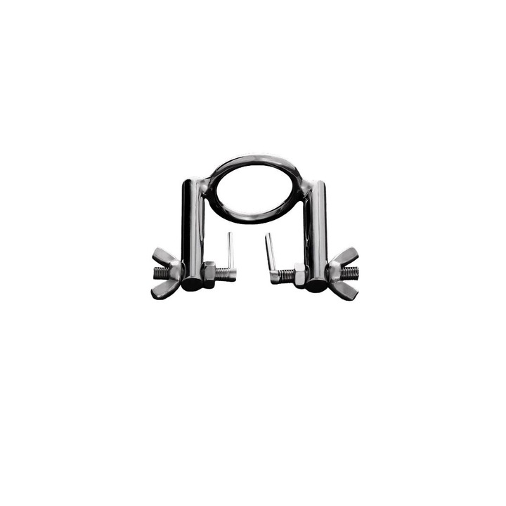 Extractor uretral BDSM, ShotsToys, din inox, 2 prete, argintiu