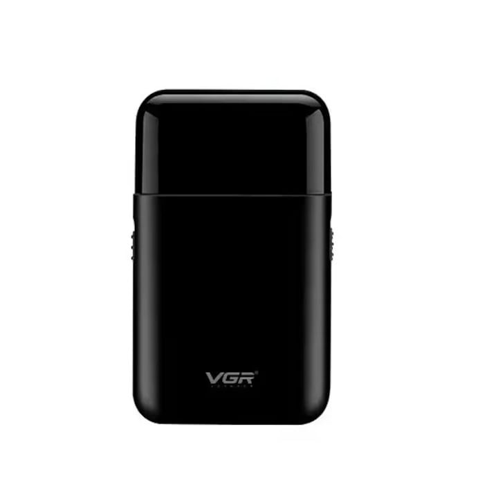 Мини електрическа самобръсначка, VGR V-390, Aкумулаторна, 48 мин, USB зареждане, Черна
