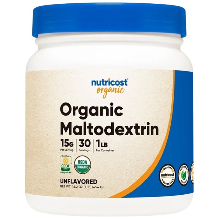 Хранителна добавка Nutricost Organic Maltodextrin Powder, 454 грама