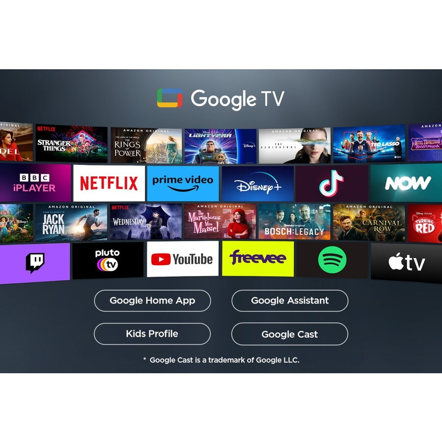 Televizor LED TCL 55V6C, Smart TV, 139 cm, Ultra HD 4K, Google TV, Clasa E