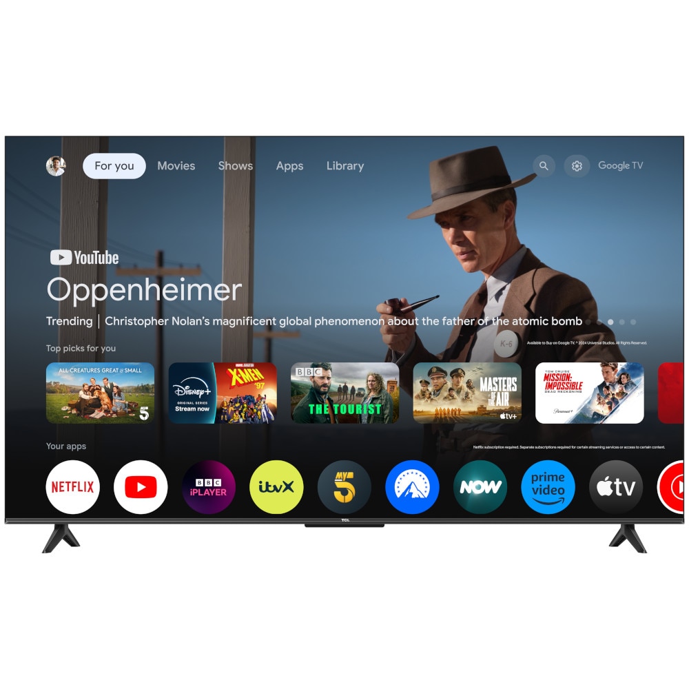 Televizor LED TCL 55V6C, Smart TV, 139 cm, Ultra HD 4K, Google TV, Clasa E