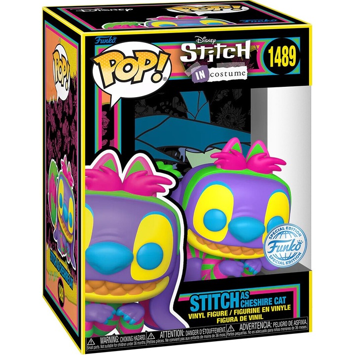 Figurina - Funko Pop! Disney Stitch in Costume: Stitch (As Cheshire Cat), Multicolor, cm