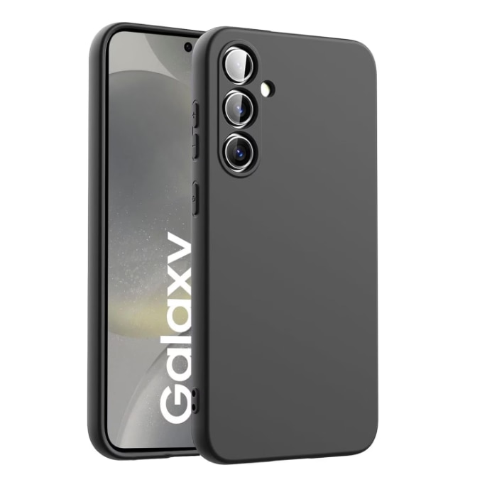 Husa protectie compatibila cu Samsung Galaxy A26 5G, Silicon Flexibil Mat, Protectie Camera, Margini Ridicare pentru protectie ecran, Negru