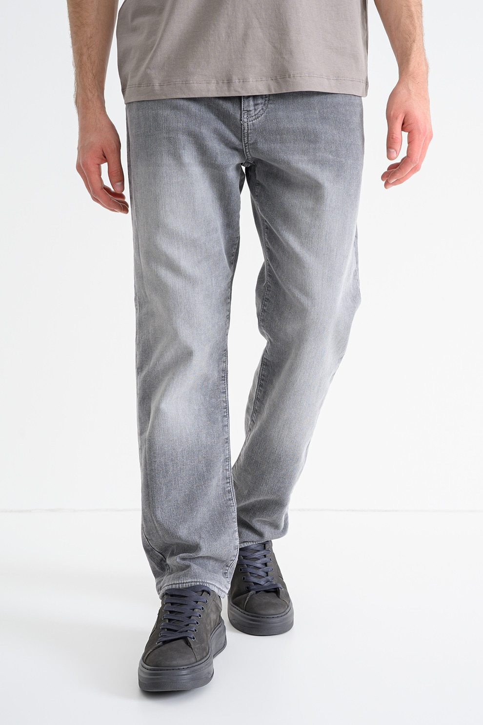 ARMANI EXCHANGE, Blugi regular fit, Gri cenusiu, 34