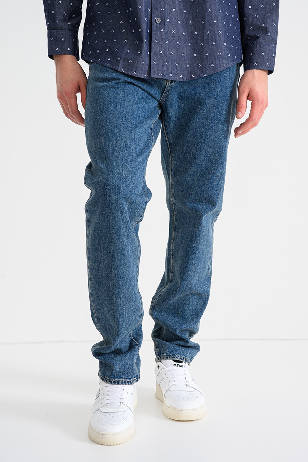 ARMANI EXCHANGE, Blugi regular fit, Albastru inchis, 32