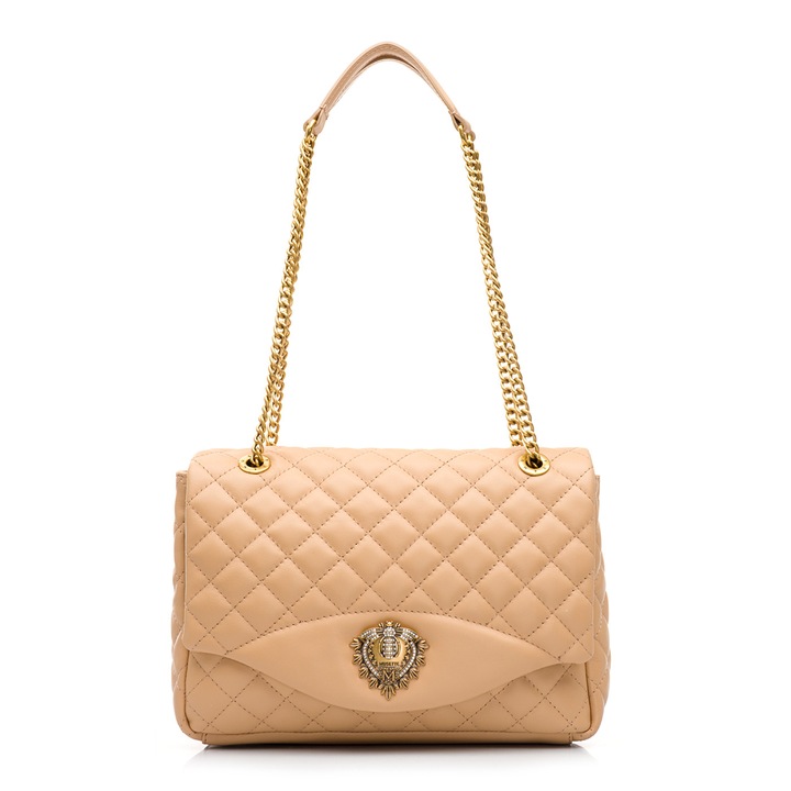 Geanta dama Musette JAQUELINE MM ivoire, Bej
