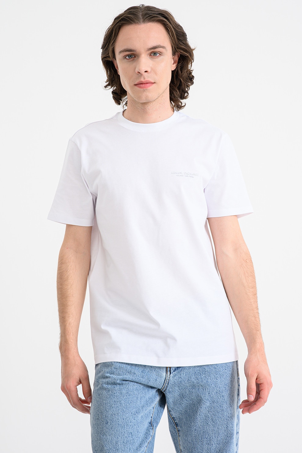 ARMANI EXCHANGE, Tricou regular fit de bumbac, Alb, M