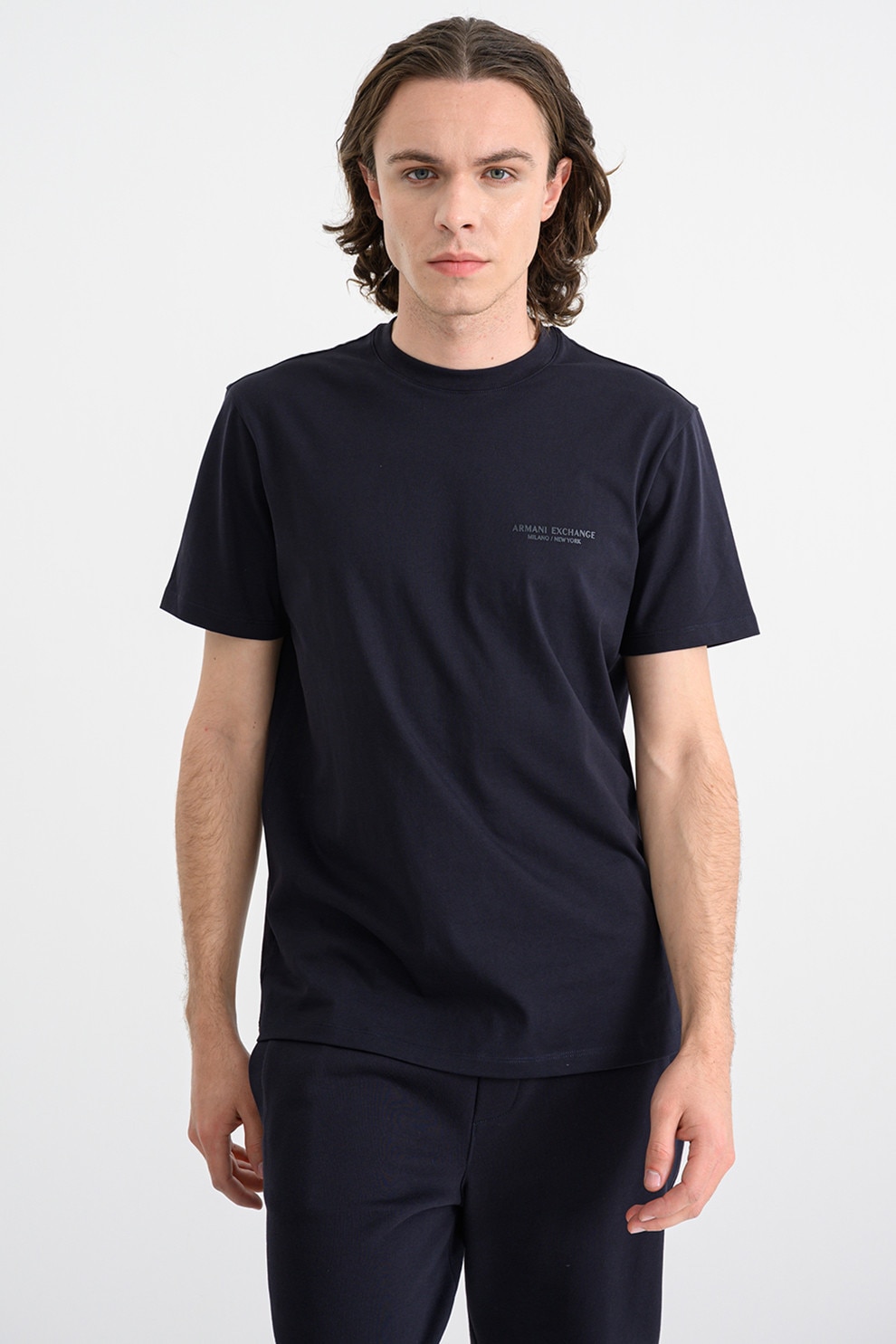 ARMANI EXCHANGE, Tricou regular fit de bumbac, Albastru ultramarin, XL