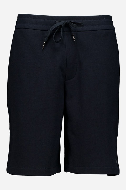 ARMANI EXCHANGE, Pantaloni scurti uni din bumbac cu snur, Albastru ultramarin