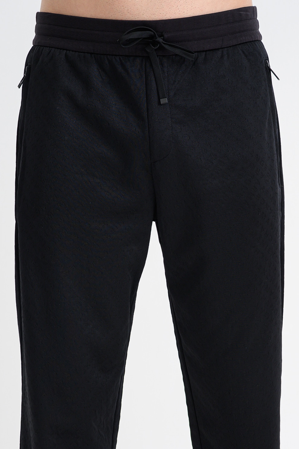 ARMANI EXCHANGE, Pantaloni de trening cu snur si buzunare cu