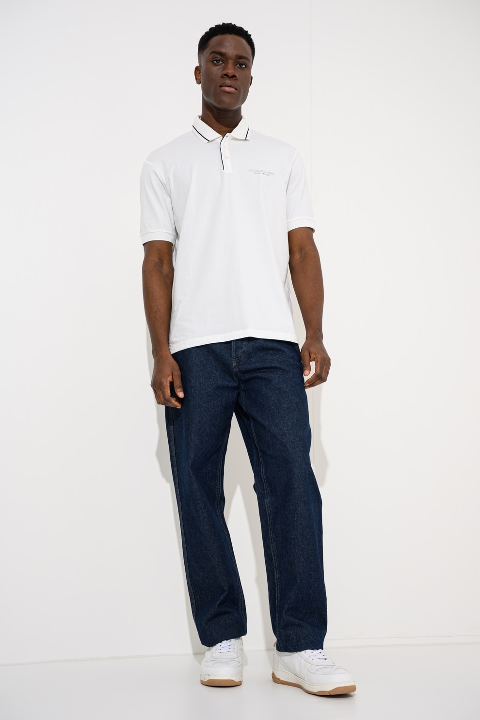 ARMANI EXCHANGE, Tricou polo uni, Alb, L