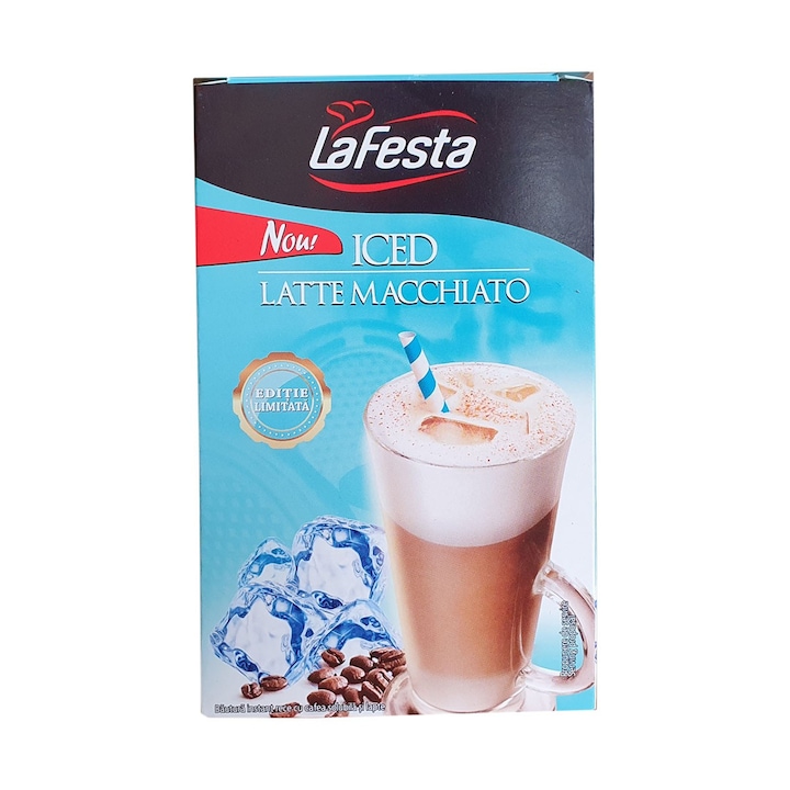 Cappuccino EXTRA SIZE, La Festa, Iced Latte Macchiato, 6 bucati, 176g
