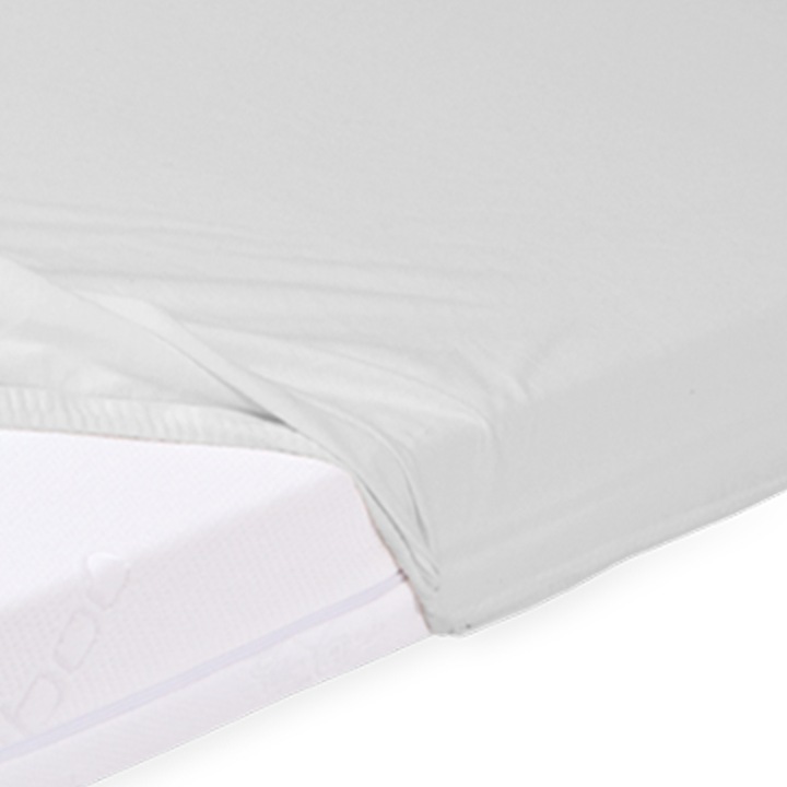 Cearceaf impermeabil Bamboo Pan Materac Baby, 70x140 cm, hipoalergenic, respirabil, gri