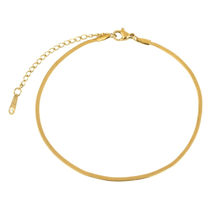 Bratara de Picior cu Lant de Culoare Aurie pentru Femei