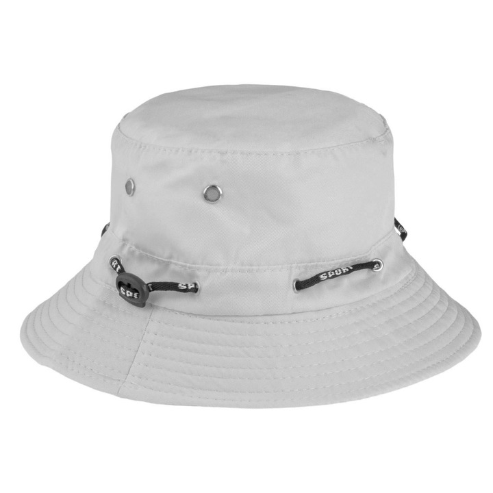Шапка Bucket с Връзка, Сива, 59см