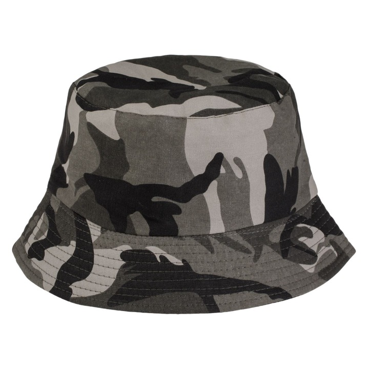 Palarie de Tip ”Bucket” Gri Army pentru Barbati