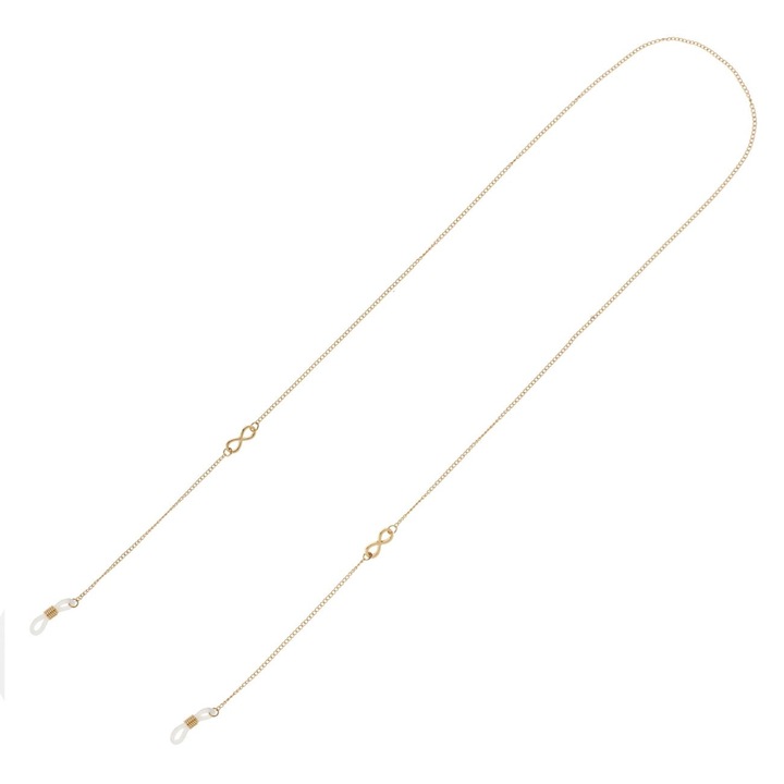 Lant Ochelari Model Infinit de Culoare Aurie