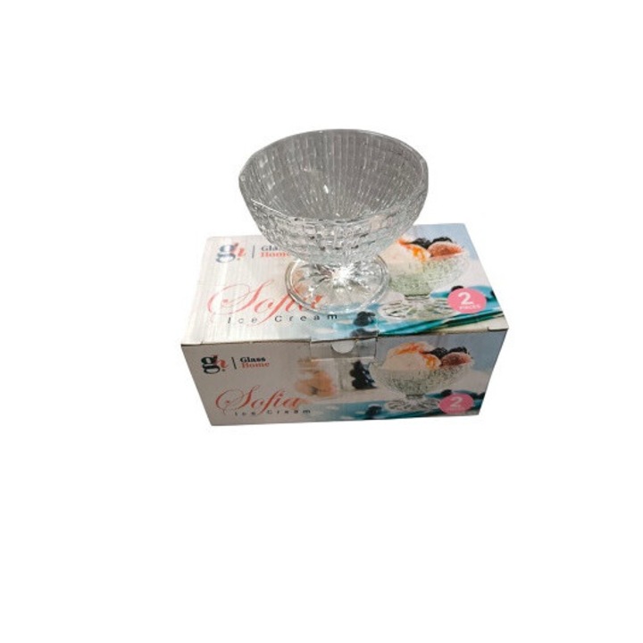 Set 2 cupe inghetata Sofia