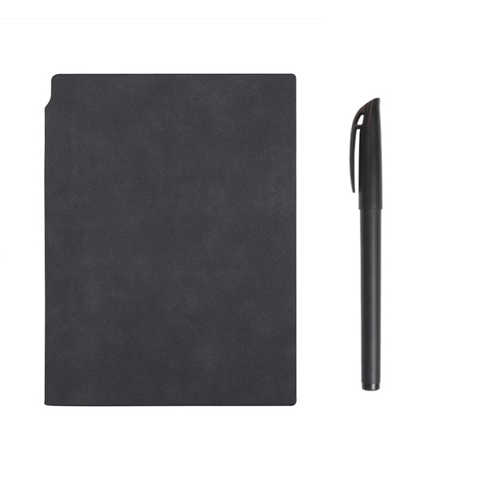 Agenda G&S PRO – Colectia AristoNotes, format A5, nedatata, coperta flexibila din piele, pix negru inclus
