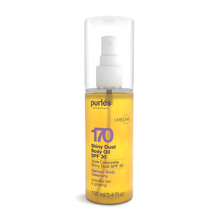 Purles 170 Ulei de Corp Stralucitor SPF 30, 100ml