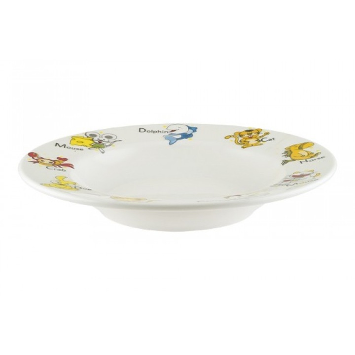 BONNA KIDS Porcelán mélytányér gyerekeknek, D23cm, 300ml (KIDS BNC 23CK)