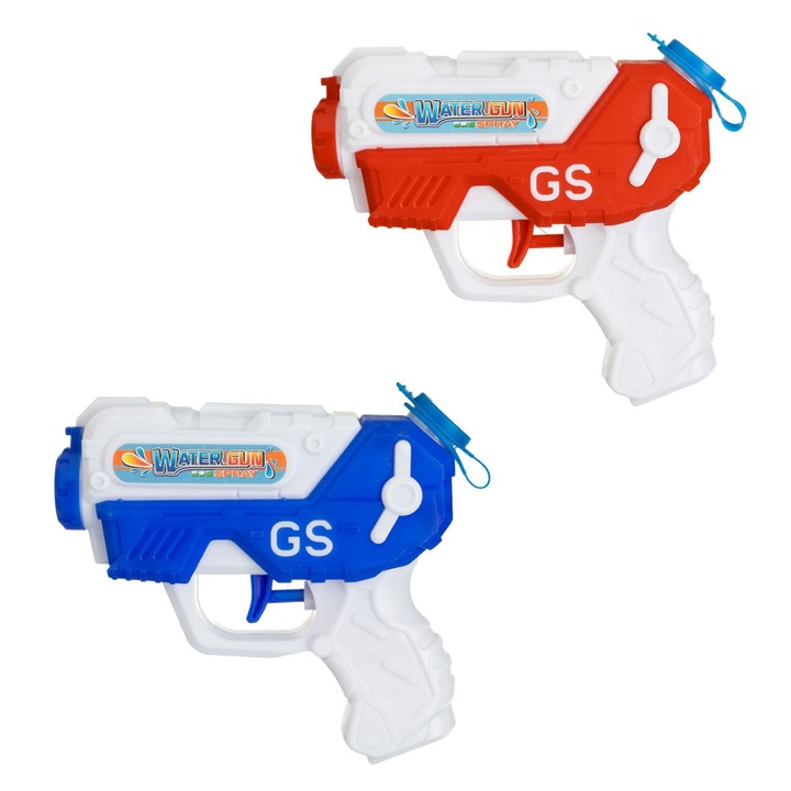 Pistol de Apa Alb cu Detalii Colorate 11cm