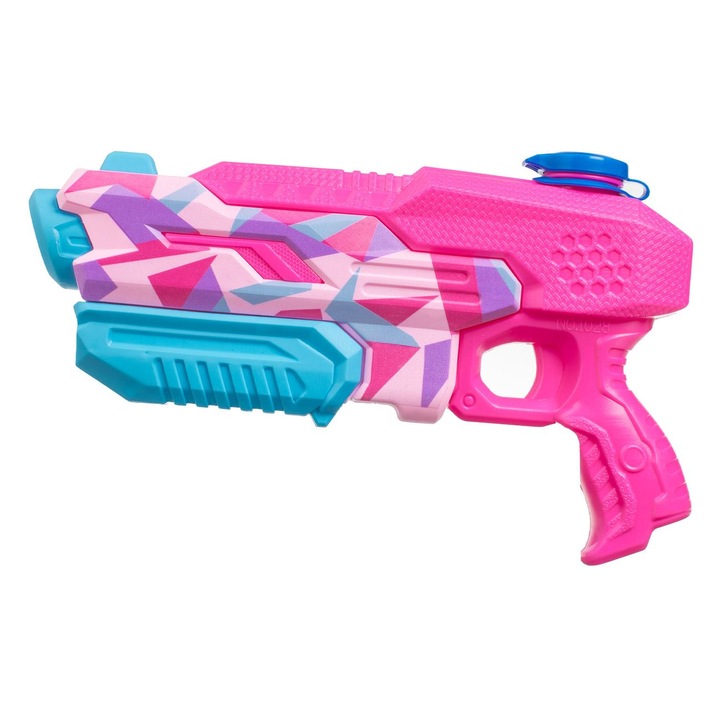 Pistol de Apa de Plastic Fucsia Turcoaz Graffiti 30cm