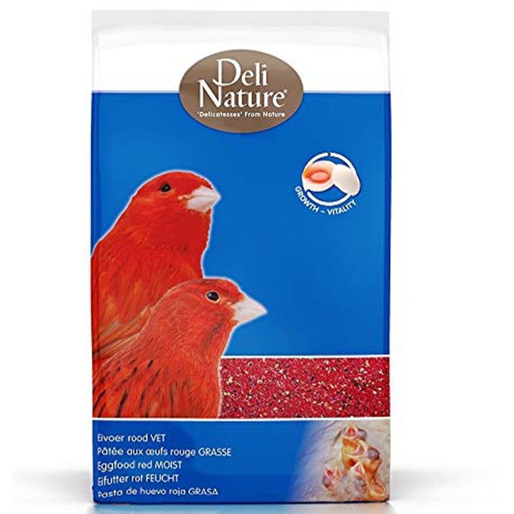 Eleség, tojásos, színes kanáriknak, vörös hullámos papagájoknak, méz, kantaxantin, béta-karotin, nedves formula, 1 kg
