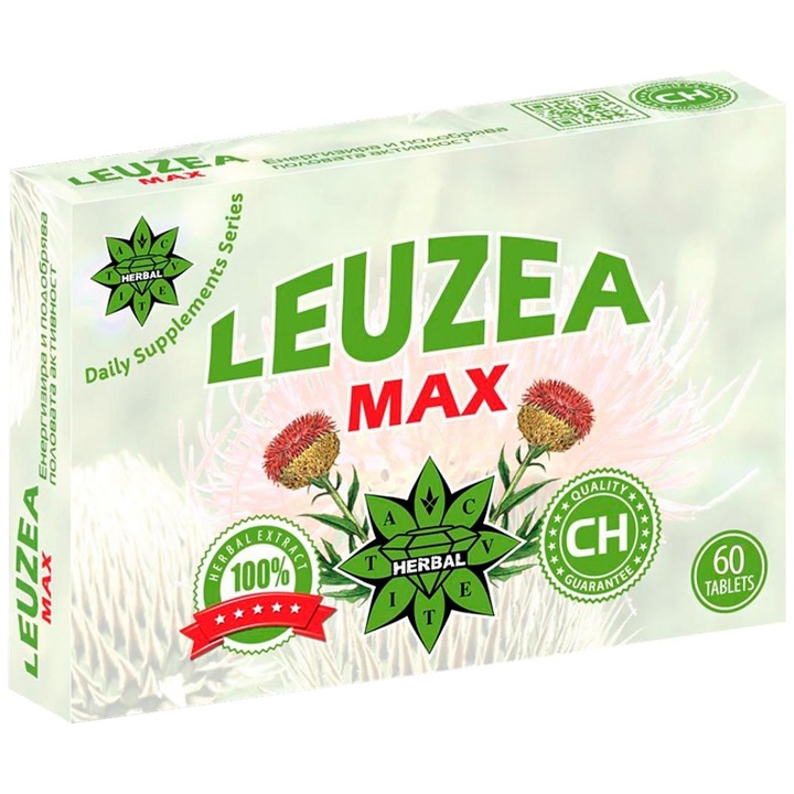 Cvetita Herbal Leuzea Max étrend-kiegészítő tabletták, 60 tabletta