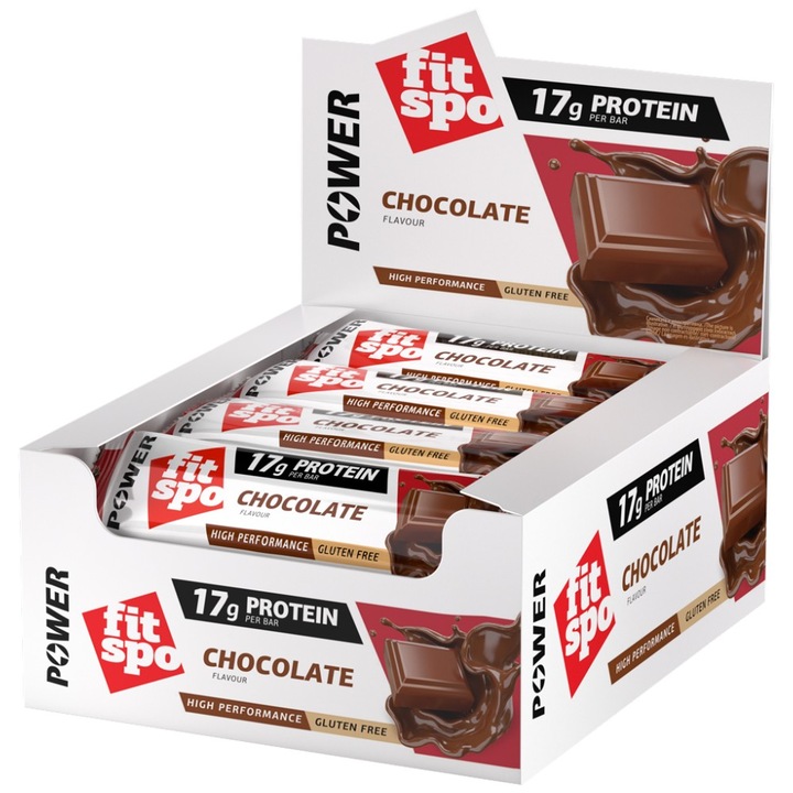 Supliment alimentar FIT SPO Fit Spo Power Bat, Ciocolata, 12 x 55 grame