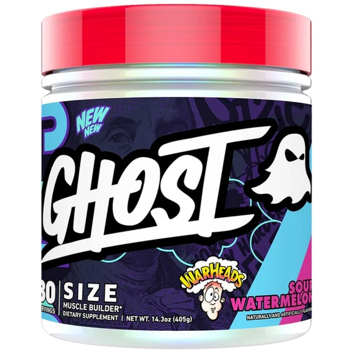 Ghost Size V3 étrend-kiegészítő Muscle Builder, görögdinnye, 405 gramm