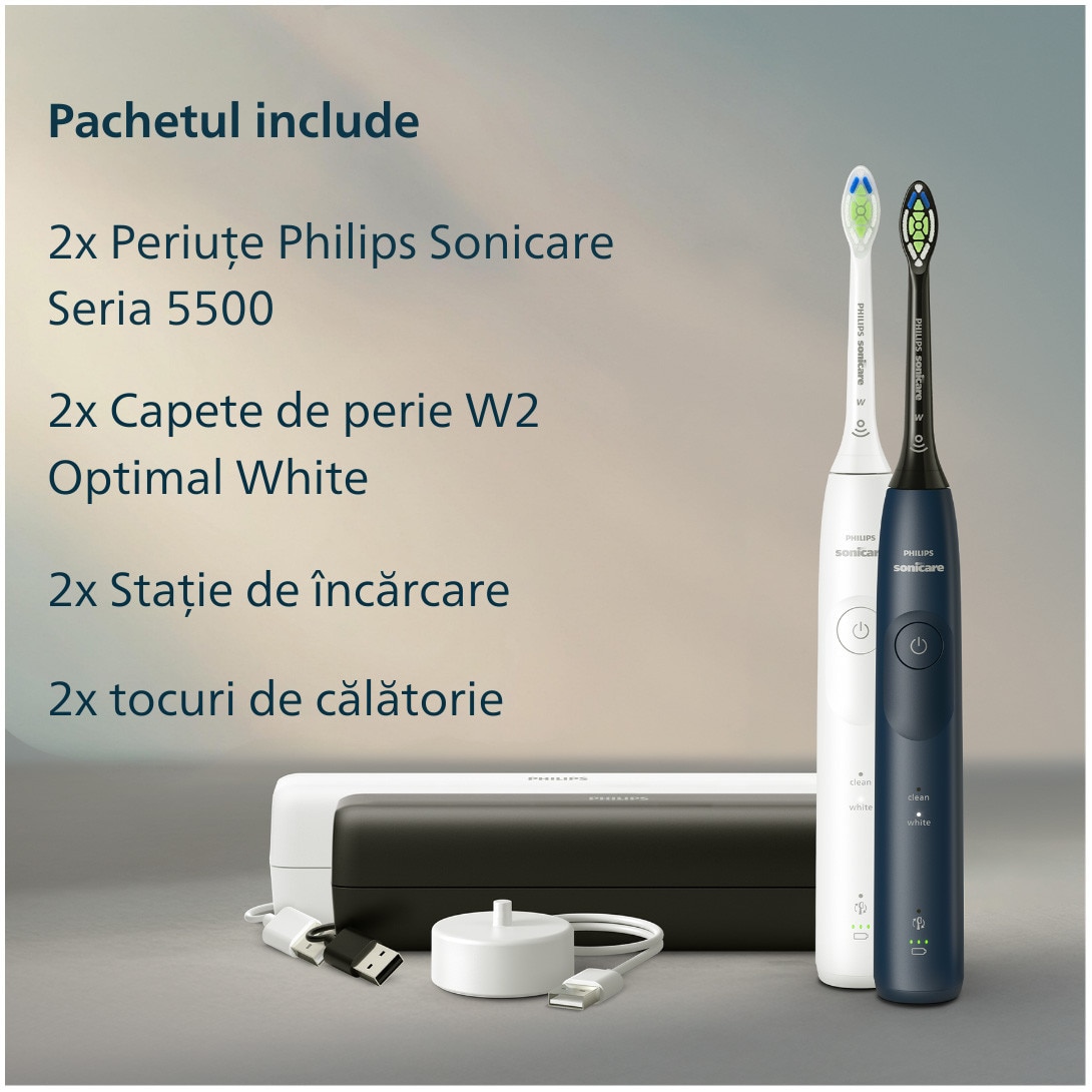 Set doua periute electrice Philips Sonicare HX7119/01, 62.000