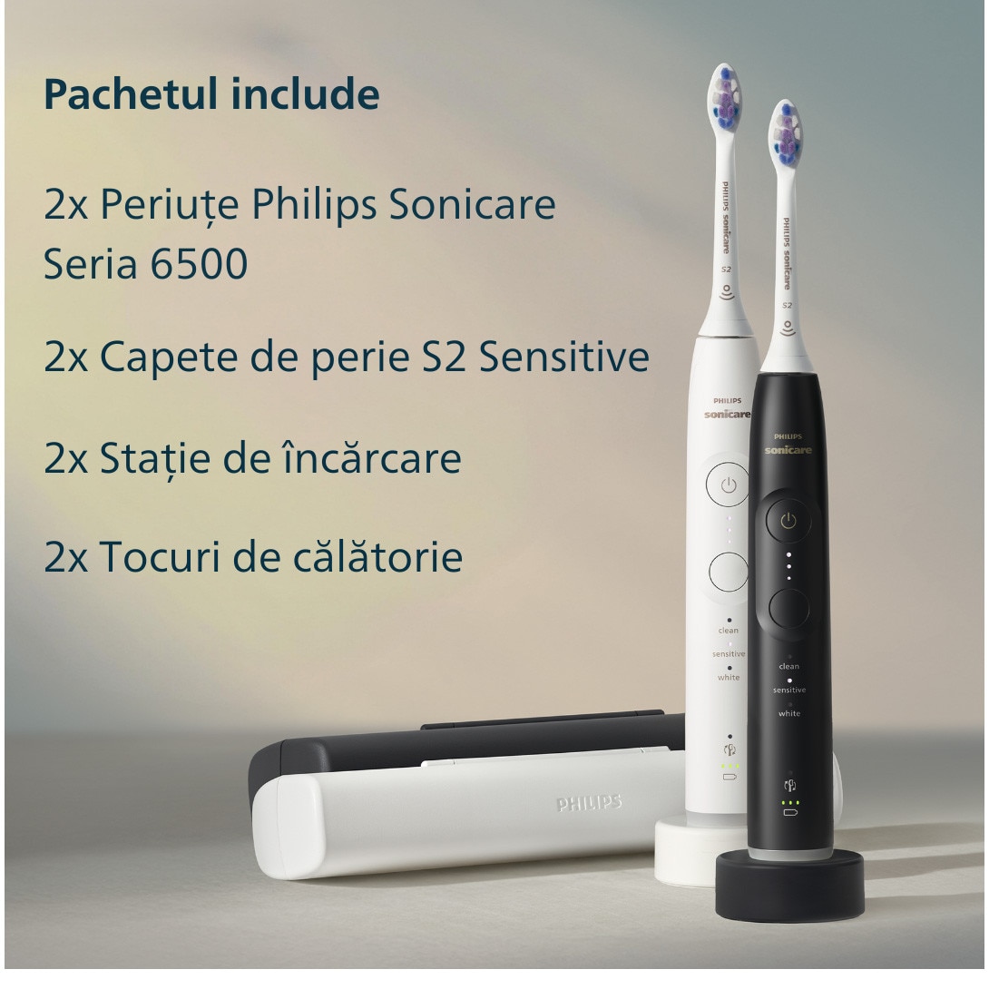 Set doua periute de dinti electrice Philips Sonicare HX7419/01