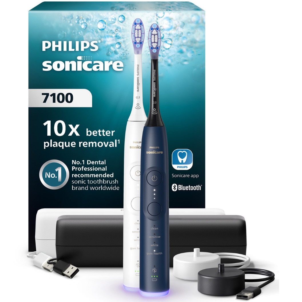 Set 2 periute de dinti sonice electrice Philips Sonicare
