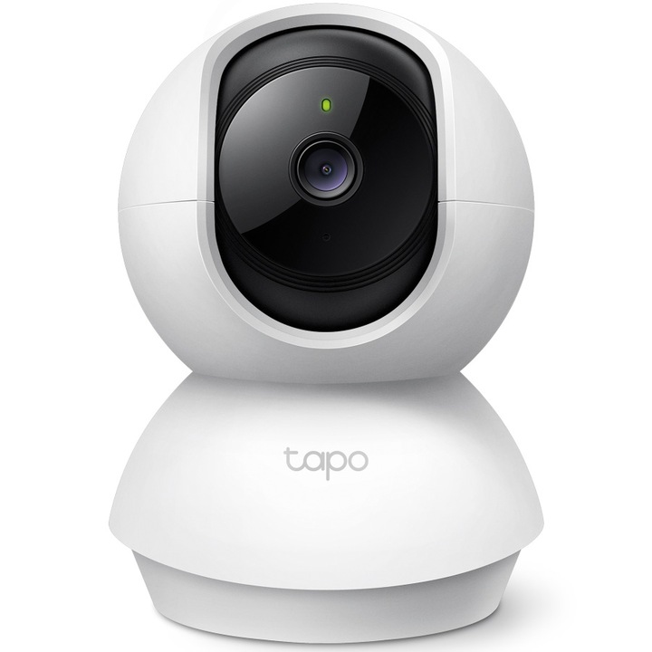 TP-Link Tapo C200C Smart térfigyelő kamera, Pan/Tilt 360°, 1080p FullHD, Babafigyelő vezeték nélküli audio-videó, Night Vision, Mozgásérzékelés, Kétirányú hang, Hang- és fényriasztás, Hangvezérlés, IP Wi-Fi, Privacy mód