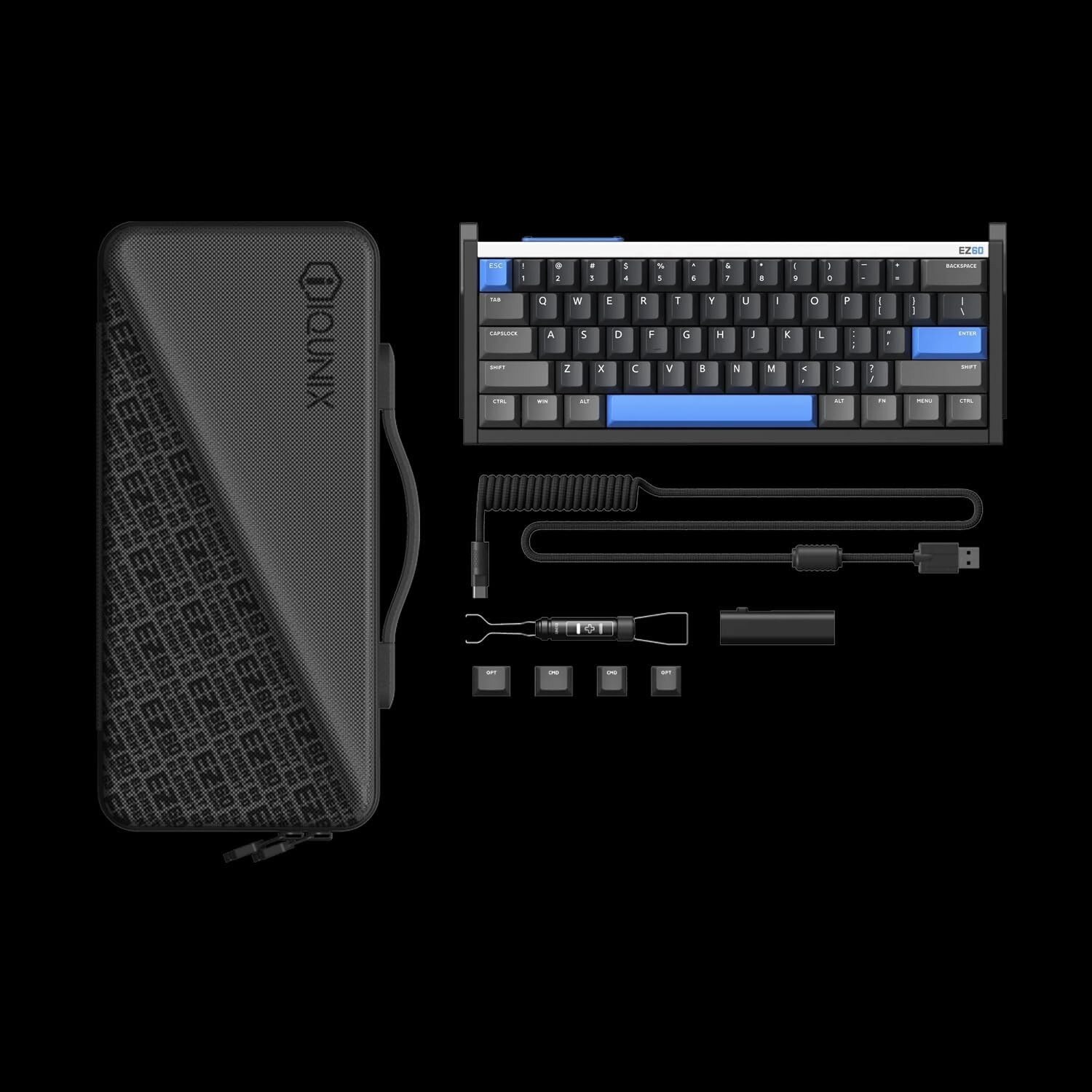 えみい  EX60g Tastatura Magnetic Switch Gaming IQUNIX EZ60 Rapid Trigger, 8K Hz