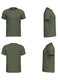 Tricou Clasic din bumbac pentru barbati, Kappa, LOGO CAFERS SLIM, Kaki, 3XL