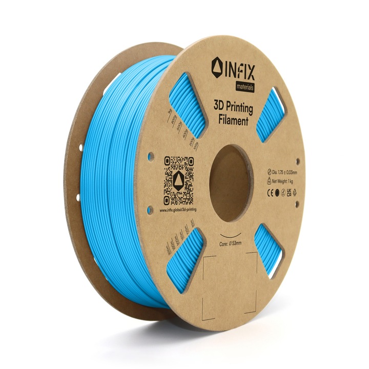 Filament 3D INFIX, PLA Easy to Print, 1.75 mm, 1 kg, 190 - 220 °C, Sky Blue