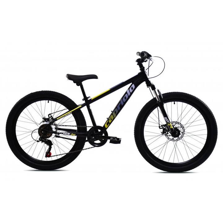Capriolo Oxigen Disc 24" gyerek kerékpár Fekete-Sárga