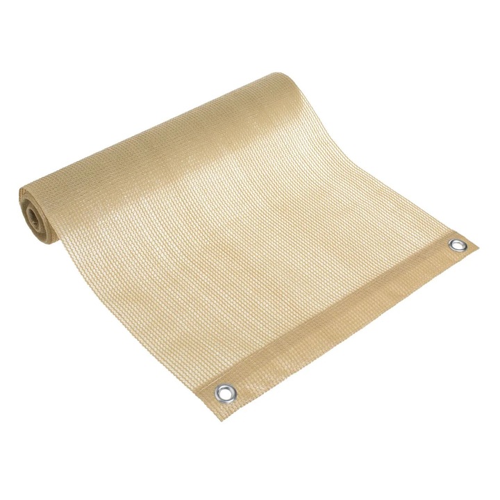 Текстилна лента за перголи, 4 м дължина, 40 см ширина, безов, водоустойчива, метални халки