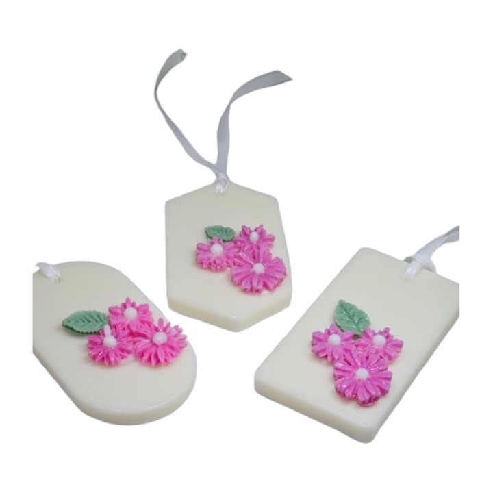 3 db-os Dewi Petals ruhásszekrény illatosító szett - Egzotikus illat szantálfával és tonkabab – kézzel készített, 100% természetes szójaviasz, illatosított viasz - 150g