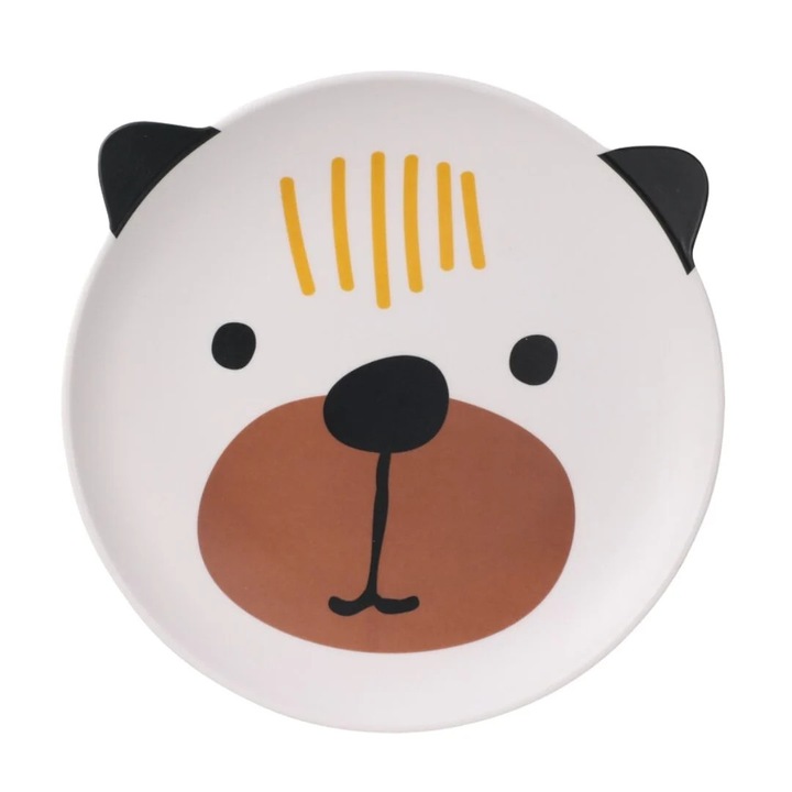 Farfurie din melamina, model ursulet, 22 cm