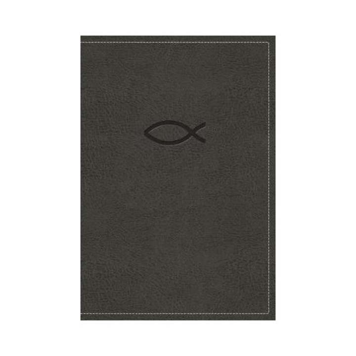 Nkjv, Thinline Bible Youth Edition, Leathersoft, Gray, Red L - Thomas Nelson