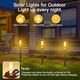 Lampa Solară Antbro Gradină IP65, Rezistentă la Apă, 3 Niveluri de Înălțime, Lumina Caldă