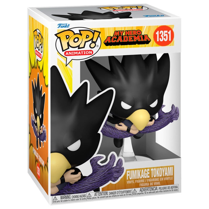 Figurina Funko POP My Hero Academia 1351 Fumikage Tokoyami, multicolor, 10cm