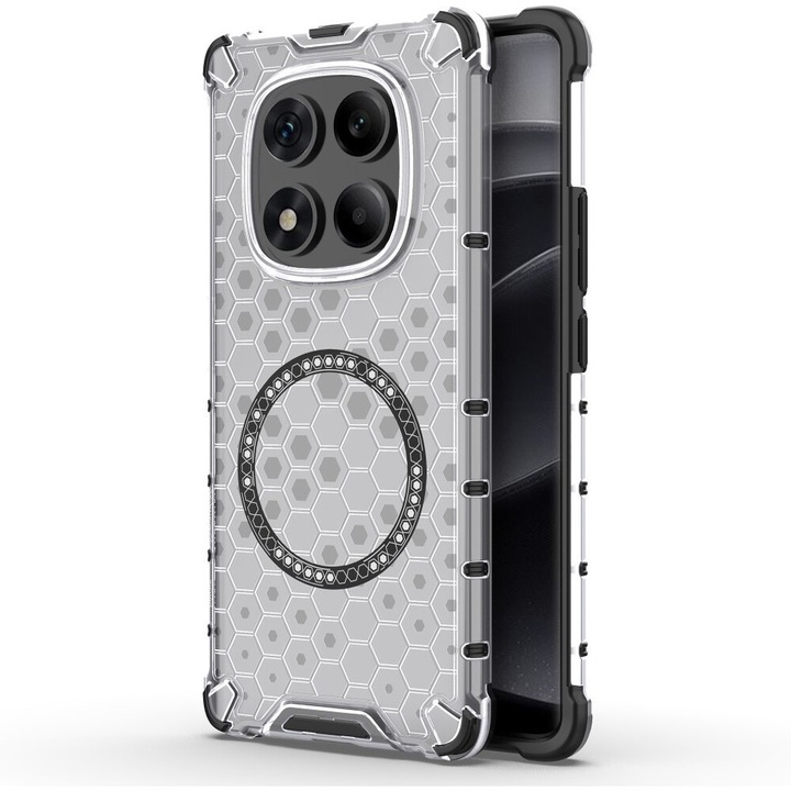 Xiaomi Redmi Note 14 Pro 5G / Poco X7 Daden® méhsejttok, MagSafe, ütésálló, fokozott védelem, vezeték nélküli töltés, füstfehér