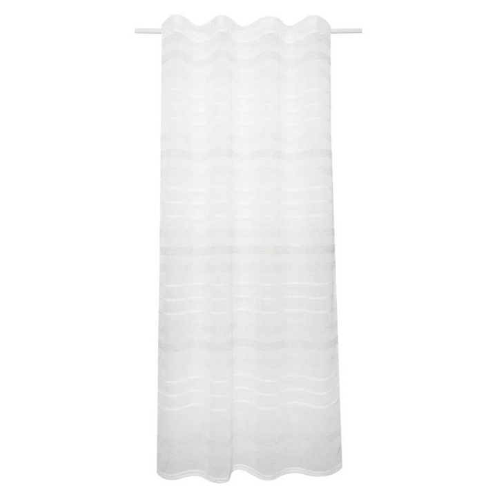 Перде Sunpro лен оптик, 135x245 см, бял