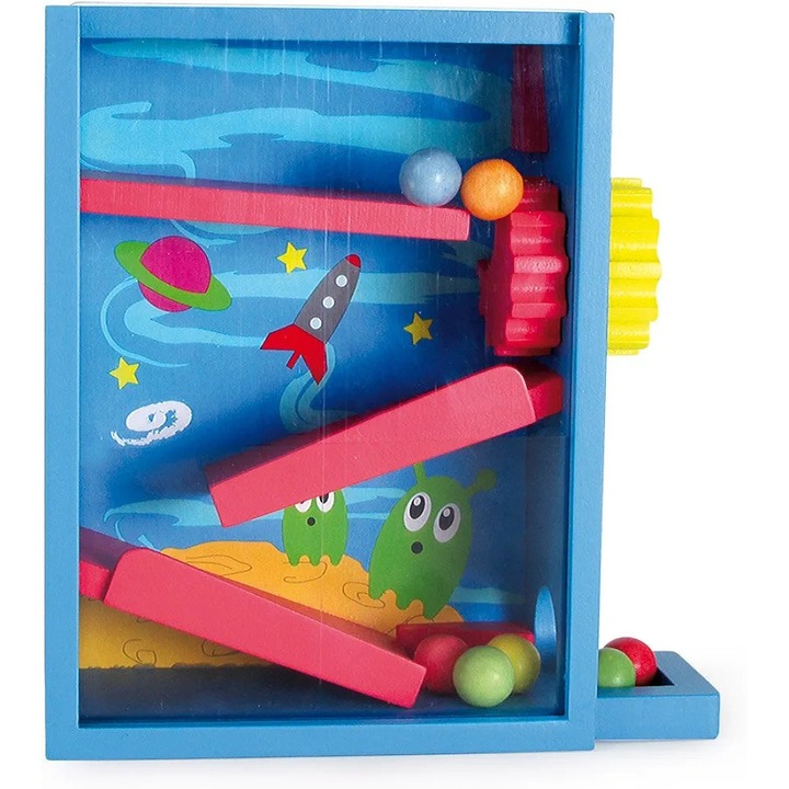 Игра за двигателни умения Gumball Machine Space, Legler, Дърво, 3Y+