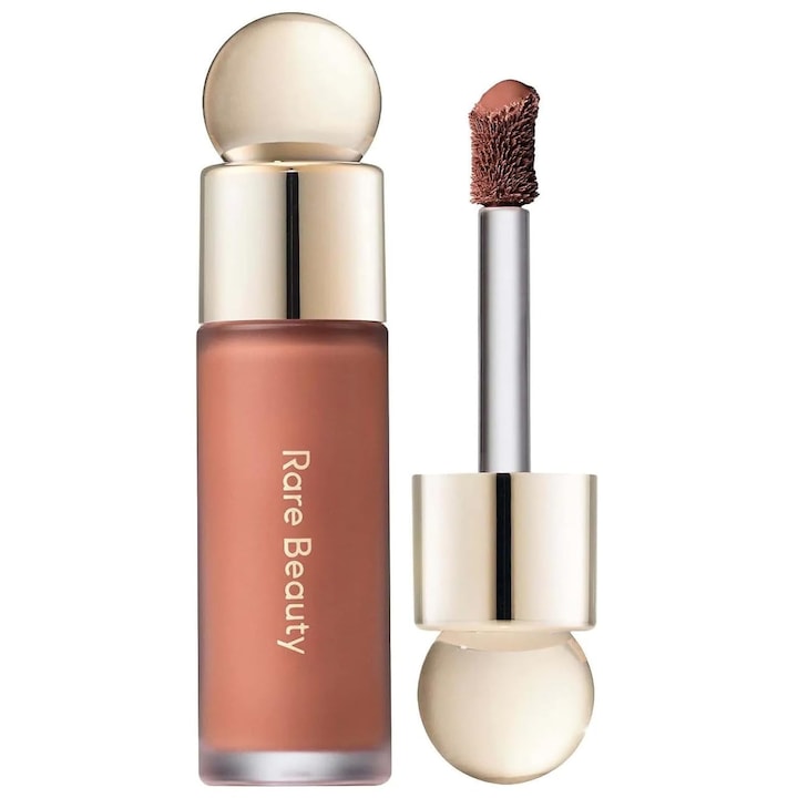 Течен руж Rare Beauty Soft Pinch Liquid Blush Virtue 7.5 ml, Светъл прасковено оранжев нюанс